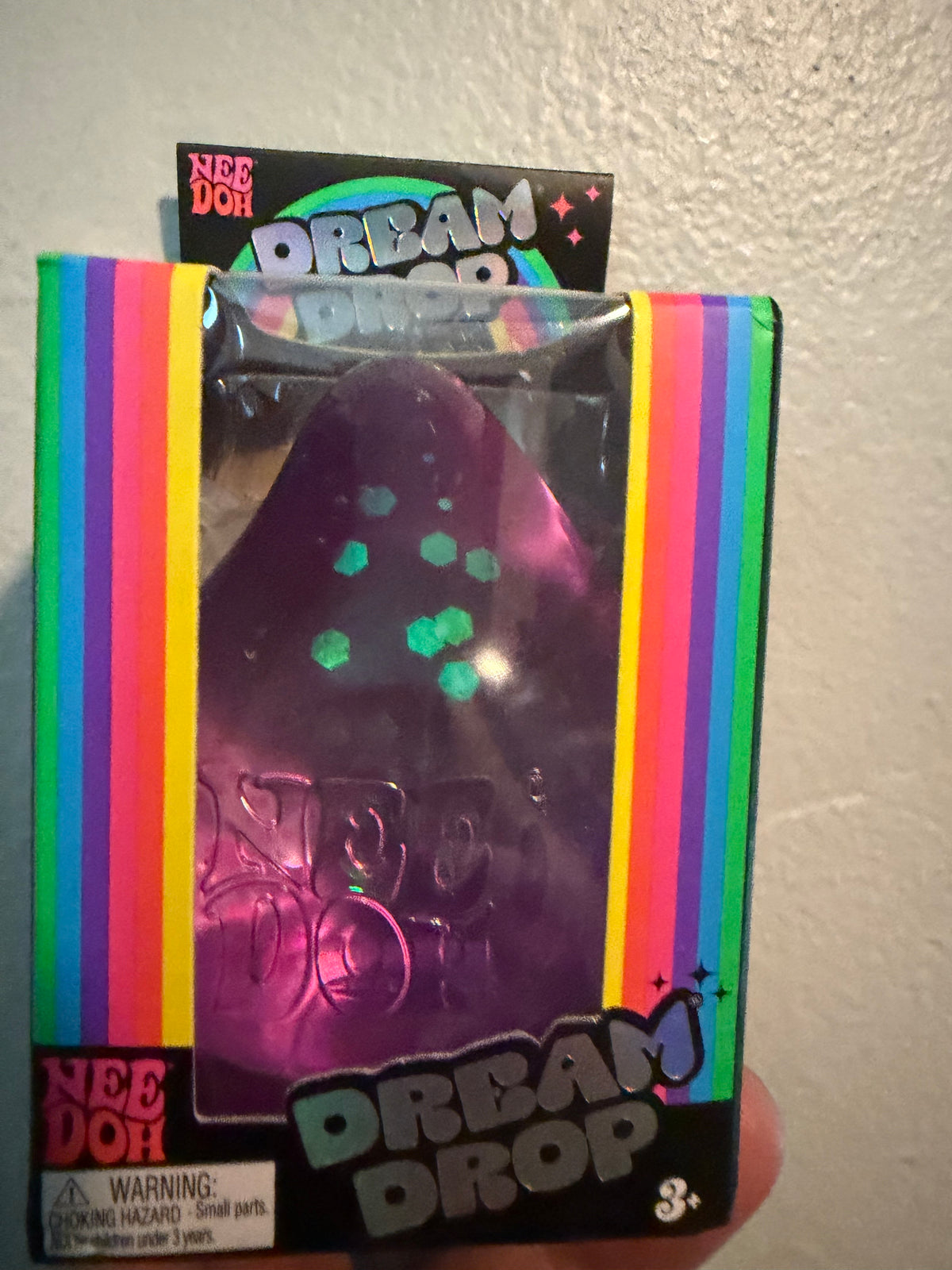NeeDoh Dream Drop – Sparkle Sensory Squish Toy