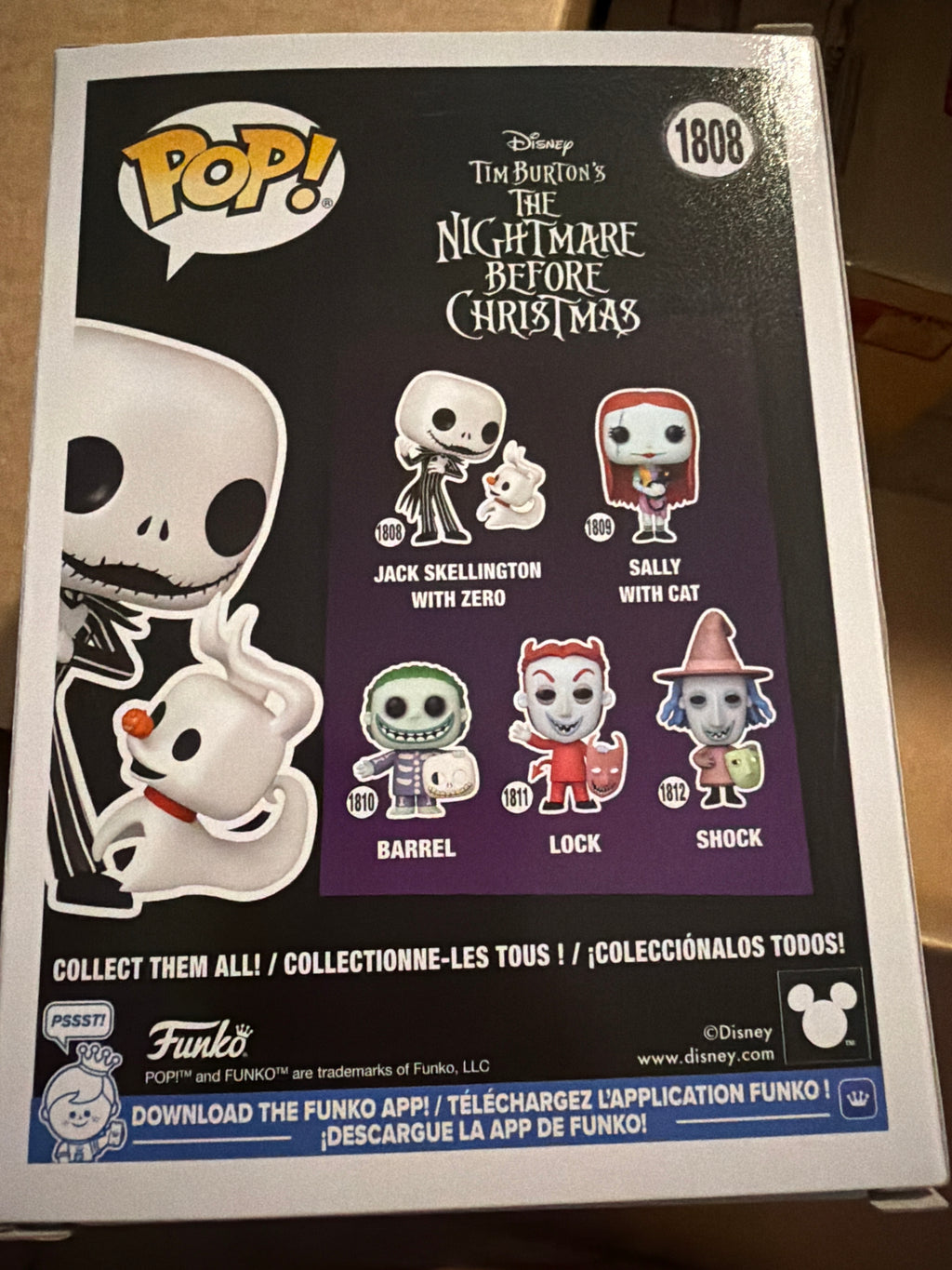 Funko Pop! & Buddy: The Nightmare Before Christmas – Jack Skellington with Zero #1808
