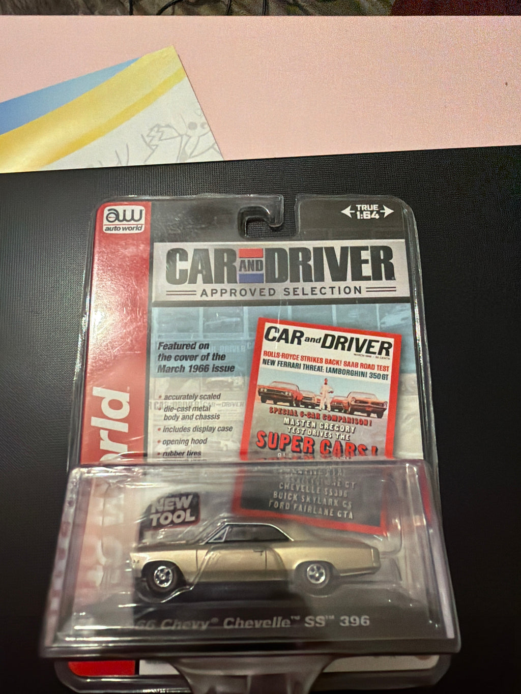 Auto World Car and Driver – 1966 Chevy Chevelle SS 396 – 1:64