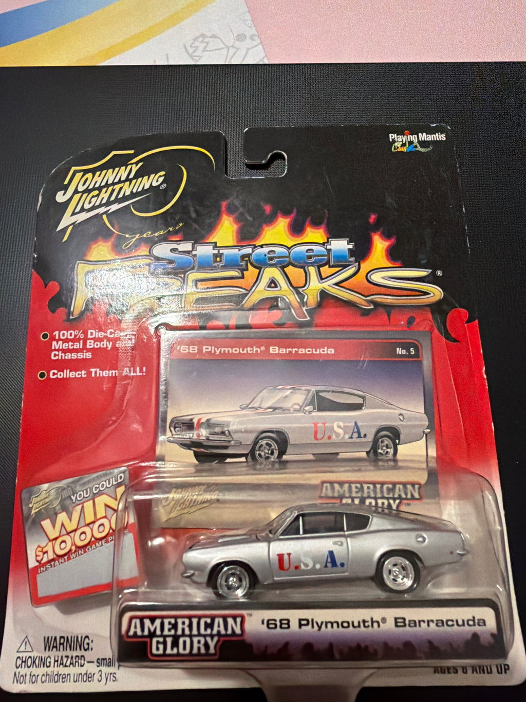 Johnny Lightning Street Freaks American Glory – 1968 Plymouth Barracuda – 1:64