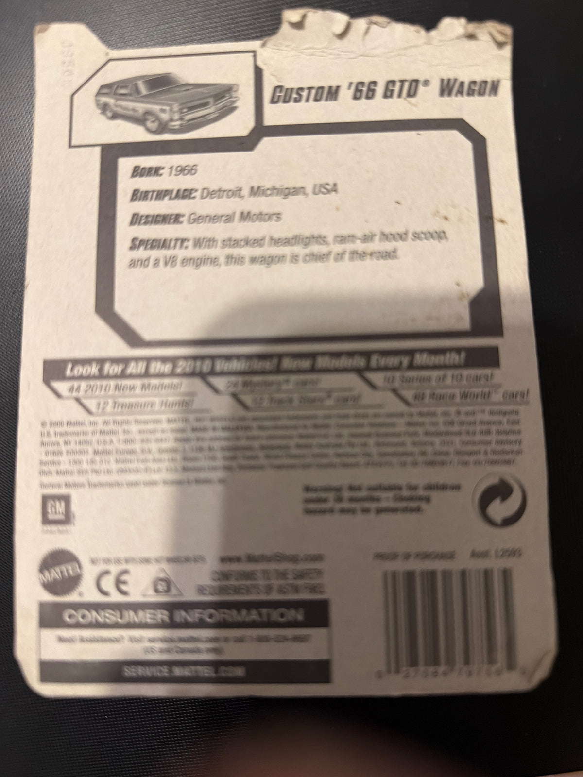 Hot Wheels 2010 HW City Works – Custom ’66 GTO Wagon – 3/10 – 1:64